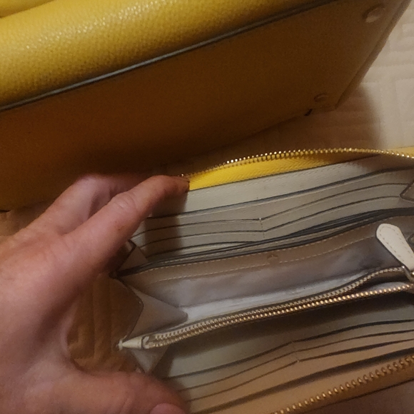 Kate Spade Yellow Leather Clutch and Bag Set - Picture 4 of 5